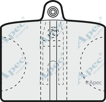 APEC BRAKING Комплект тормозных колодок, дисковый тормоз PAD167